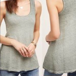ANTHRO Akemi + Kin Linen Tunic Tank